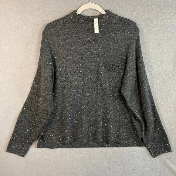 Madewell Women's XL Speckled Wool Blend Long Sleeve Sweater - Picture 1 of 8